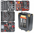 Toolbox 186 Pieces in Chrome Vanadium Steel and Trolley