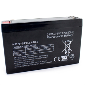 Show details for 6V 7Ah Replacement Battery Picture of 6V 7Ah Replacement Battery