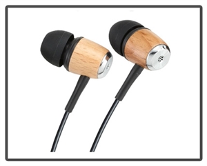Show details for Wooden Earphones Picture of Wooden Earphones