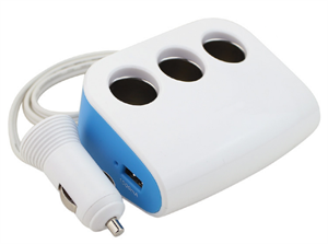 Show details for Firstsing 70W Dual USB Port 3 Way Car Cigarette Lighter Socket Splitter Charger Picture of Firstsing 70W Dual USB Port 3 Way Car Cigarette Lighter Socket Splitter Charger