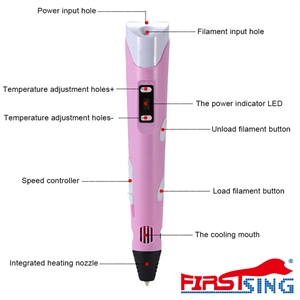 Show details for Firstsing Digital LCD Display 3D Printing Printer Pen Drawing Pen for Student Children Gift Picture of Firstsing Digital LCD Display 3D Printing Printer Pen Drawing Pen for Student Children Gift