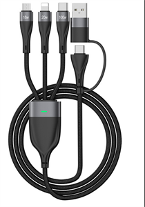 Show details for Three-in-one Fast Charging Charging Cable One To Three Two To Three Mobile Phone Charging Cable 100w Apple Data Cable PD20w Suitable For Android Huawei Mobile Phone Tablet ipad Multi-Function Data Cable Picture of Three-in-one Fast Charging Charging Cable One To Three Two To Three Mobile Phone Charging Cable 100w Apple Data Cable PD20w Suitable For Android Huawei Mobile Phone Tablet ipad Multi-Function Data Cable