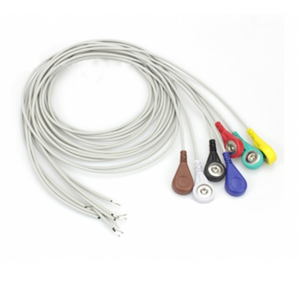 4.0 Electrode Buckle Lead Wire ECG Connection Wire Monitor Shielded Wire Button Type Physical Therapy Wire の詳細を表示 4.0 Electrode Buckle Lead Wire ECG Connection Wire Monitor Shielded Wire Button Type Physical Therapy Wire の画像