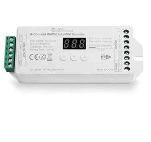 Show details for BlueNEXT DMX512 Decoder 4 Channel RDM RGBW LED Controller Picture of BlueNEXT DMX512 Decoder 4 Channel RDM RGBW LED Controller