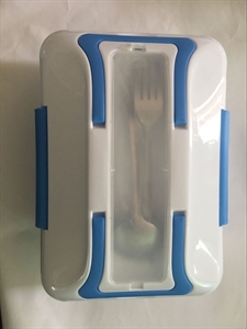 Image de Firstsing 110v Portable Electric Heating Lunch Box with Removable 3 Compartment 304 Stainless