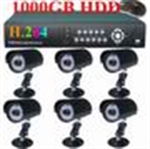 Image de 8CH H.264 DVR 1TB 6 Outdoor Camera CCTV Security System