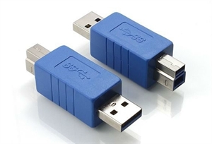 Show details for USB 3.0 A Male to B Male Adapter Picture of USB 3.0 A Male to B Male Adapter