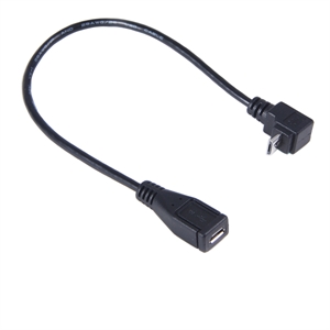 Show details for Micro USB Male to Female Adapter Cable-- 90 degree Picture of Micro USB Male to Female Adapter Cable-- 90 degree
