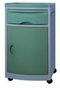 Picture of Medical Hospital Furniture Abs Plastic Bedside Cabinet With Four Silent Wheels