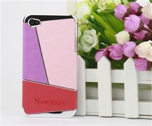 Image de New Arrial generous Newtons Three Parts Pattern Electroplating Fabric Case for iPhone 4/4S