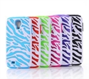 Picture of Samsung Galaxy S4 i9500 Dual Layer Zebra Hard Plastic Soft Silicone Mesh Case
