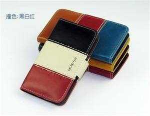 New Arrial contrast color PU leather cases covers for samsung i9300 の画像