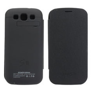 Picture of White 2000mA Portable Emergency Charger With Leather Case For 9300